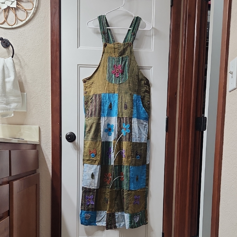 Rising International Multicolor Patchwork Jumpsui… - image 1